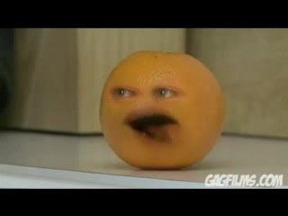 orange takes out an apple (in russian)
